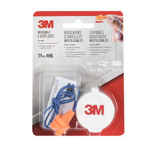 3M Reusable Ear Plugs (1-Pair)