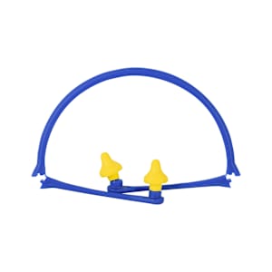 Ear Plugs Linked with Folding Head Fastener