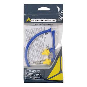 Ear Plugs Linked with Folding Head Fastener
