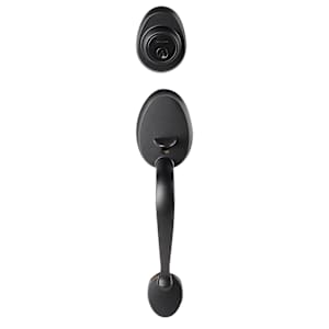 Daytona Entry Key Handleset Door Black