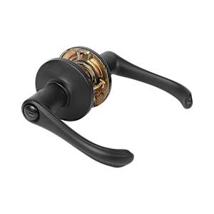 Grapevine Bathroom Door Handle  Black