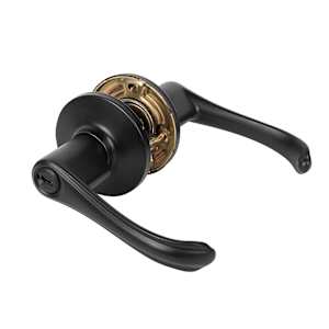 Grapevine Keyed Entry Door Handle  Black