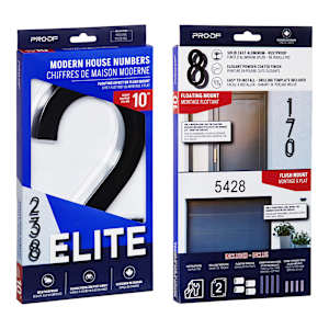 Chiffre 2 Elite en fonte d'aluminium noir 10 po
