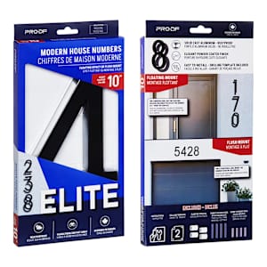 Chiffre 4 Elite en fonte d'aluminium noir 10 po