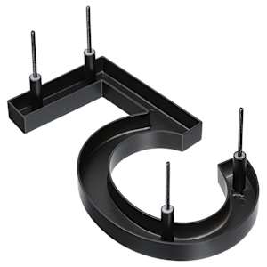 Elite Number 5 Cast Aluminum Black 10 in.
