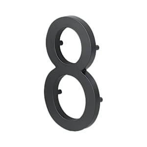 Elite Number 8 Cast Aluminum Black 10 in.