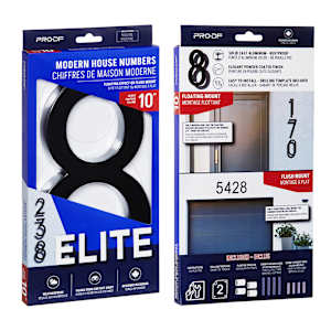 Elite Number 8 Cast Aluminum Black 10 in.