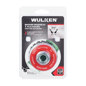 Brosse à fils noués pour rectifieuses 2 3/4 po WULKEN