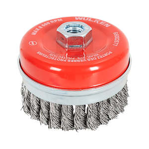 WULKEN Angle Grinder Knotted Cup Brush 4 in.