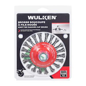 Brosse à fils noués pour rectifieuses 5 po WULKEN