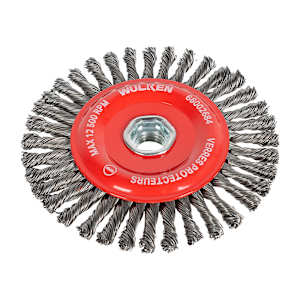 WULKEN Angle Grinder Stringer Bead Wire Wheel 5 in.