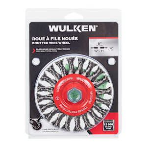 WULKEN Angle Grinder Knotted Wire Wheel 5 in.