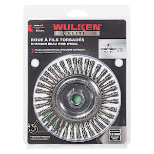 WULKEN ELITE Angle Grinder Stringer Bead Wire Wheel 5 in.