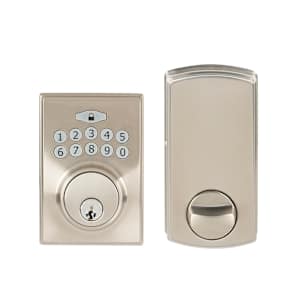 Sutton Digital Keypad Electronic Door Deadbolt Lock Satin Nickel