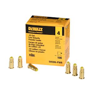 DEWALT Yellow .22 Caliber Cartridges for Powder-Actuated Tools Pkg/100