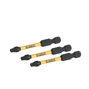 DEWALT FlexTorq Square Impact Screwdriver Bits n° 2 x 2 1/4 in. Pkg/3