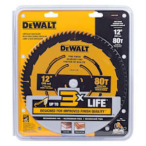 DEWALT Finishing Circular Saw Blade 12 in. 80 Teeth