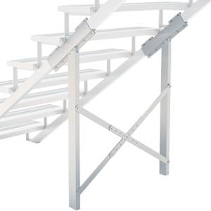 PYLEX White Aluminum Stair Stringer Connector Collection 11