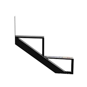 Limon d'escalier en aluminium noir 2 marches Collection 11 PYLEX