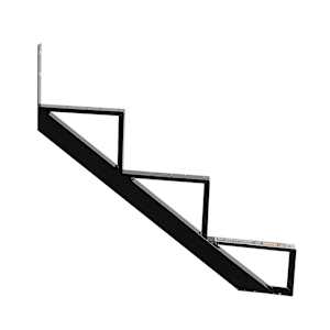 PYLEX 3-Step Black Aluminum Stair Stringer Collection 11