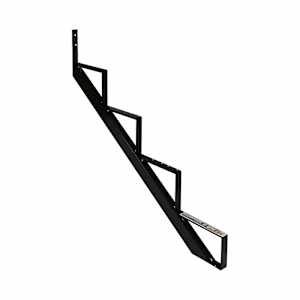 PYLEX 4-Step Black Aluminum Stair Stringer Collection 11.