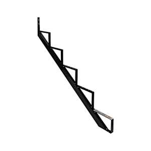 PYLEX 5-Step Black Aluminum Stair Stringer Collection 11.