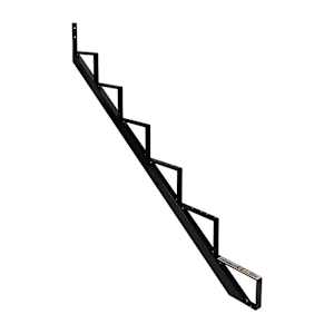 PYLEX 6-Step Black Aluminum Stair Stringer Collection 11