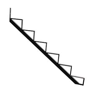 PYLEX 6-Step Black Aluminum Stair Stringer Collection 11
