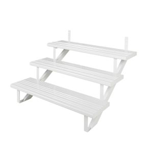PYLEX White Aluminum Step 48 in. Collection 11