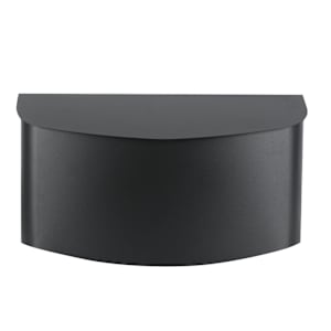 Galvanized Steel Contemporary Mailbox Black