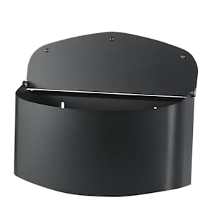 Galvanized Steel Contemporary Mailbox Black