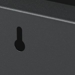 Galvanized Steel Contemporary Mailbox Black