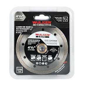 WULKEN ELITE Diamond Blade Continuous Rim 4 1/2 in.
