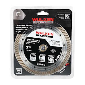 WULKEN ELITE Diamond Blade Turbo Rim 7 in.
