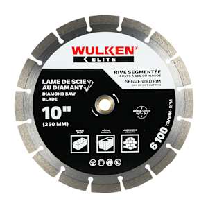 WULKEN ELITE Diamond Blade Segmented Rim 10 in.