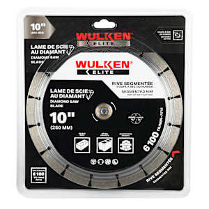 WULKEN ELITE Diamond Blade Segmented Rim 10 in.