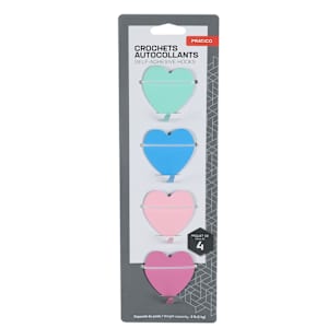 Self-Adhesive Hooks Pkg/4
