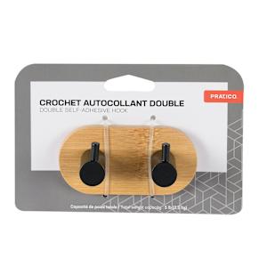 Crochet adhésif double