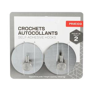 Crochets adhésifs Pqt/2