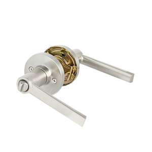 Westley Bathroom Door Handle Satin Nickel
