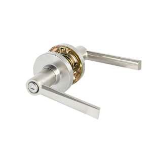 Westley Bathroom Door Handle Satin Nickel