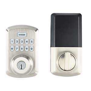 Powerbolt3 Digital Keypad Electronic Door Deadbolt Lock Satin Nickel