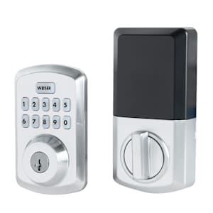 Powerbolt3 Digital Keypad Electronic Door Deadbolt Lock Satin Chrome