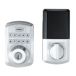 Powerbolt3 Digital Keypad Electronic Door Deadbolt Lock Satin Chrome