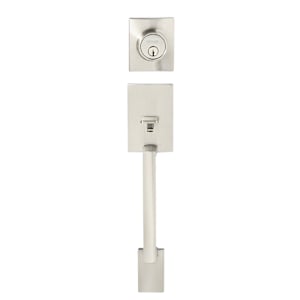 Branton Entry Key Handleset Door Satin Nickel