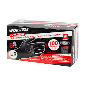 Disposable Nitrile Gloves Large Pkg/100