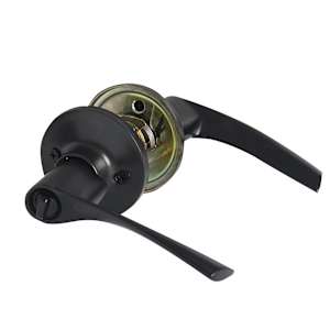KËYSTROM Curve Keyed Entry Door Lever Matte Black