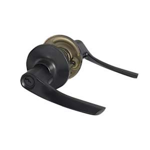 KËYSTROM Curve Keyed Entry Door Lever Matte Black