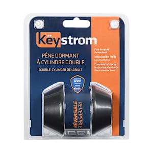 KËYSTROM Double Deadbolt Lock Matte Black