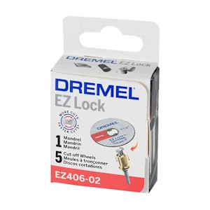 EZ Lock Mandrel and 1 1/2 in. Metal Cut-off Wheels Kit for Rotary Tool